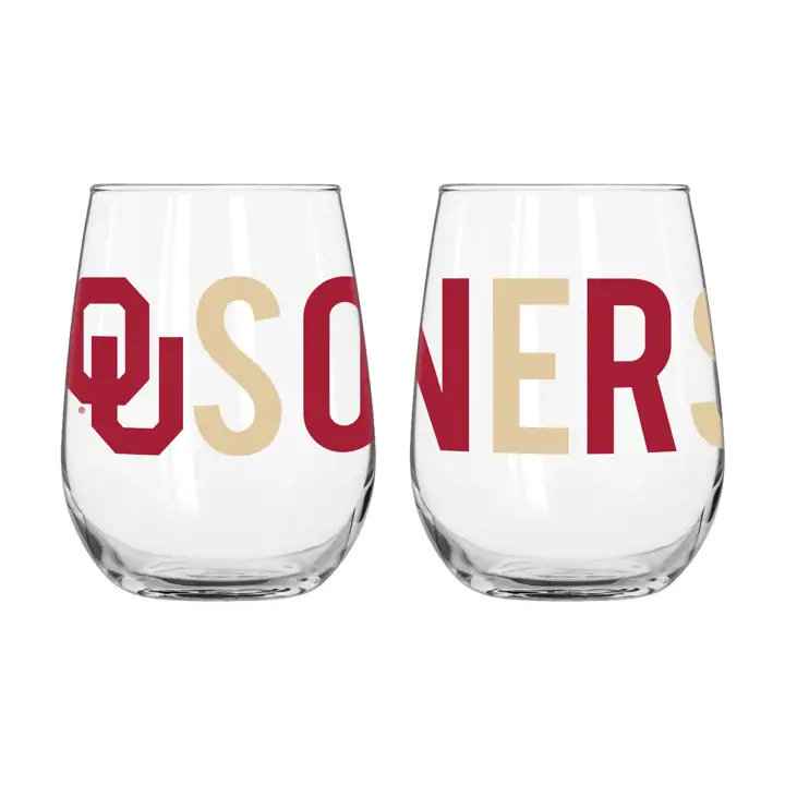 Verre courbé 16oz. Oklahoma Sooners AST