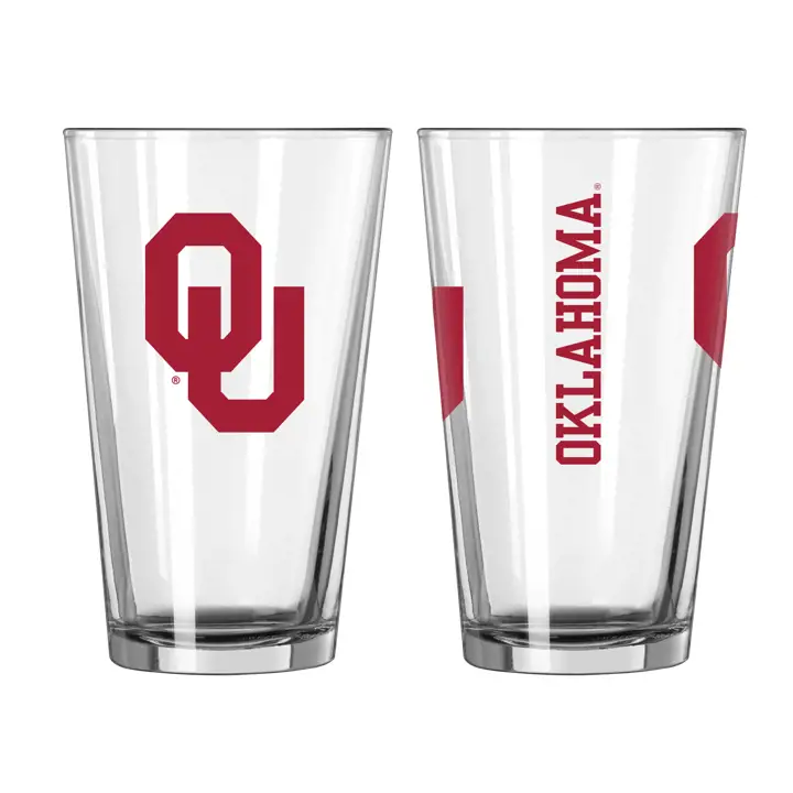 Verre à pinte Oklahoma Sooners de 16 oz. AST