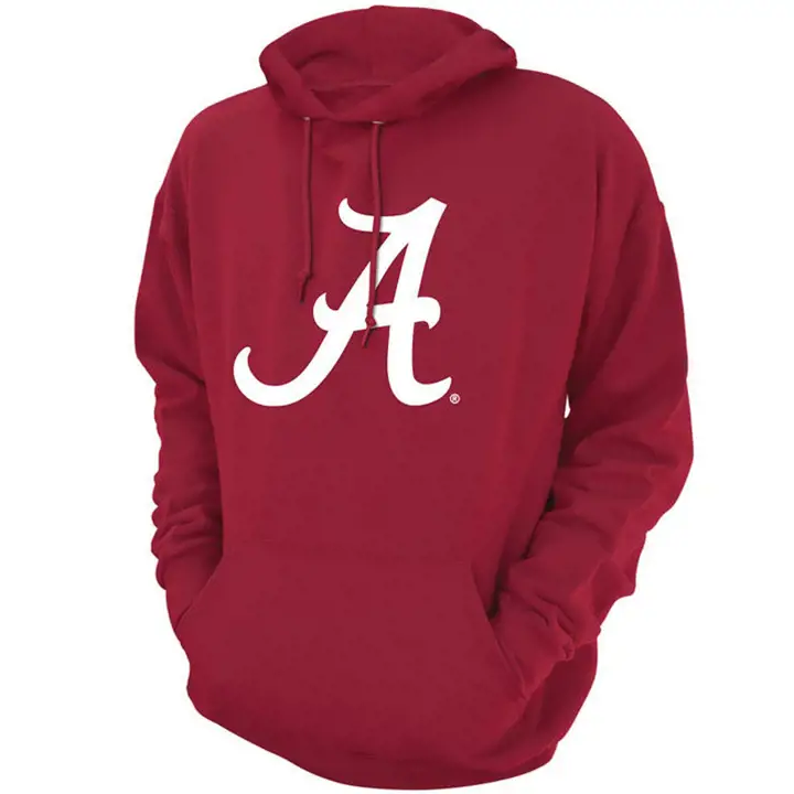 Sweat-shirt à capuche Alabama Crimson Tide NCAA sérigraphié taille moyenne