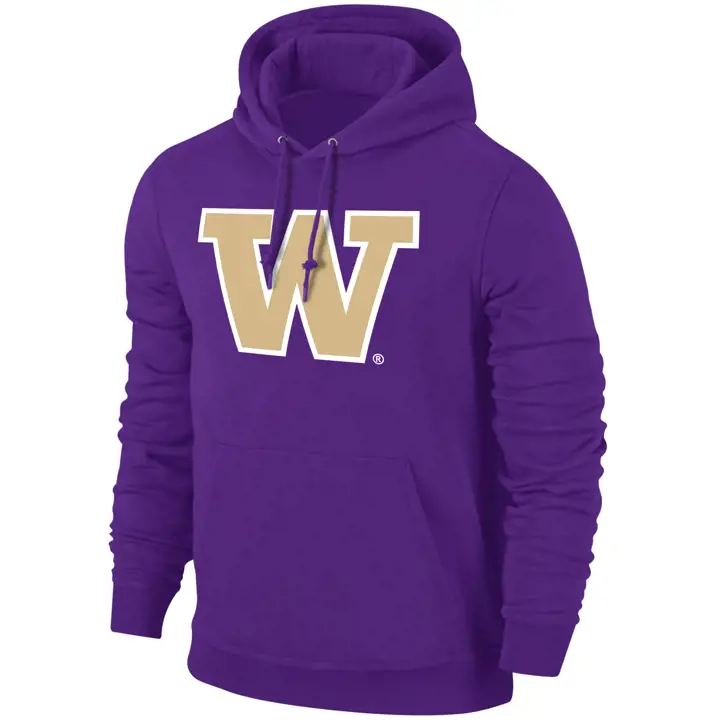 Washington Huskies NCAA, sweat-shirt à capuche sérigraphié, taille moyenne