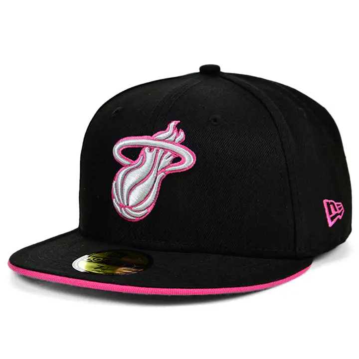 Miami Heat NBA BLK/GRY/POP 59FIFTY PNK