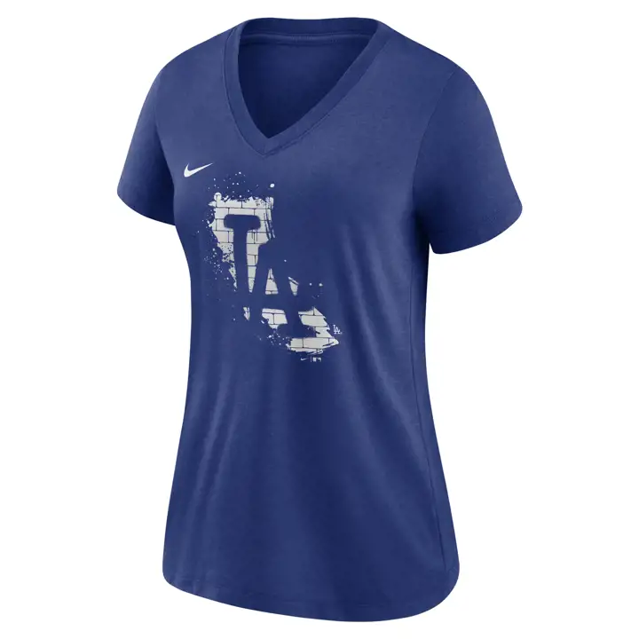 Dodgers MLB T-shirt col en V City Connect pour femme À DÉFINIR
