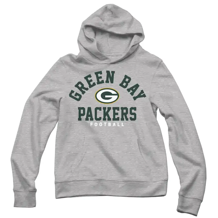 Green Bay Packers NFL Hoodie Établi 20 GRIS