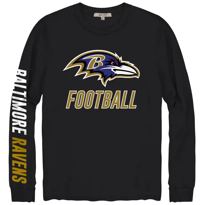 T-shirt à manches longues NFL Zone Read Baltimore Ravens 20 noir