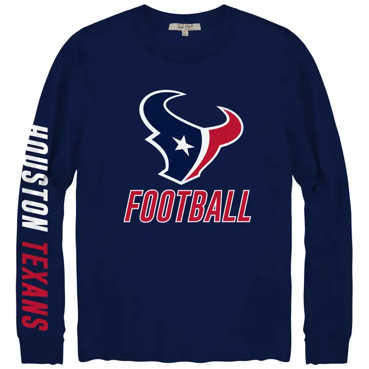 T-shirt à manches longues NFL Zone Read Houston Texans 20 MARINE