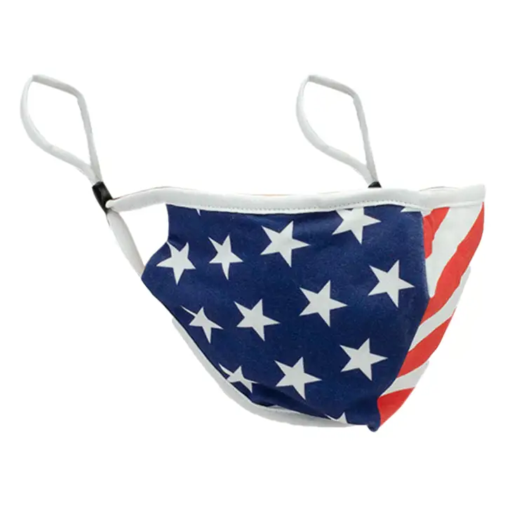 Masque Confort Lids Personnalisé Drapeau Américain ROUGE/BLANC/BLEU