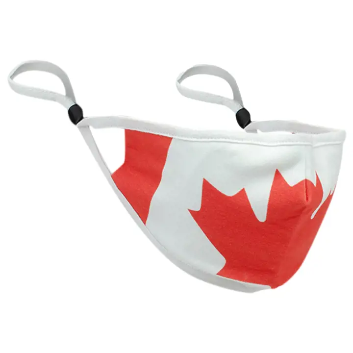 Masque facial confortable sur mesure Lids Drapeau canadien ROUGE/BLANC