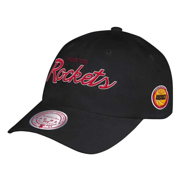 CASQUETTE HOUSTON ROCKETS HWC Foundation Script Dad Hat NOIR
