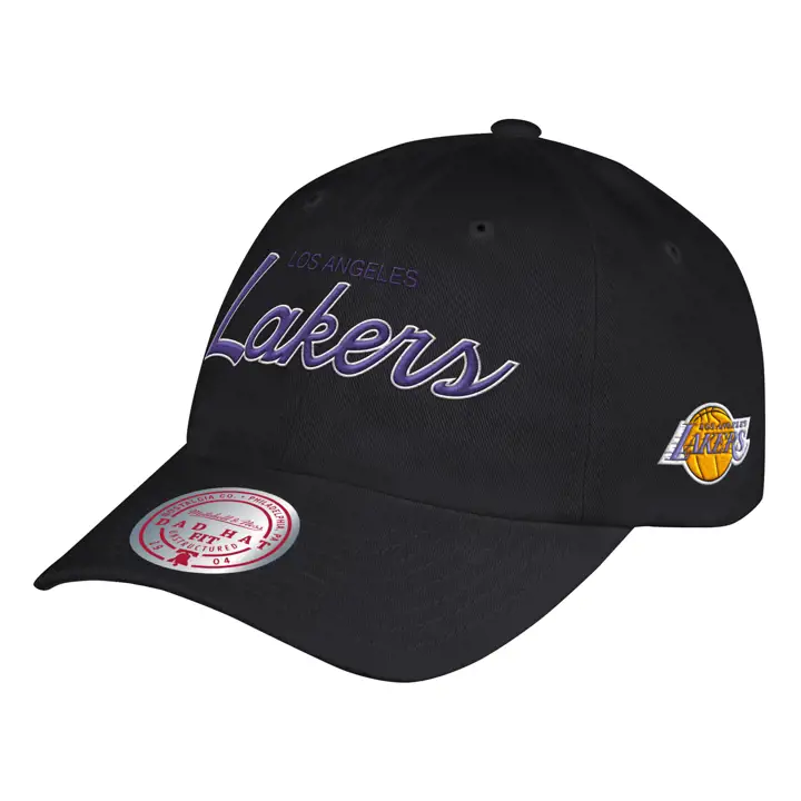 Casquette souple LOS ANGELES LAKERS HWC Foundation Script BLK