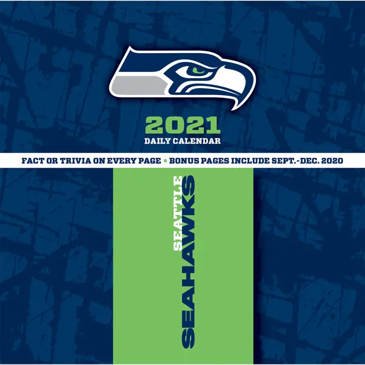 Calendrier mural 2021 des Seahawks de Seattle AST