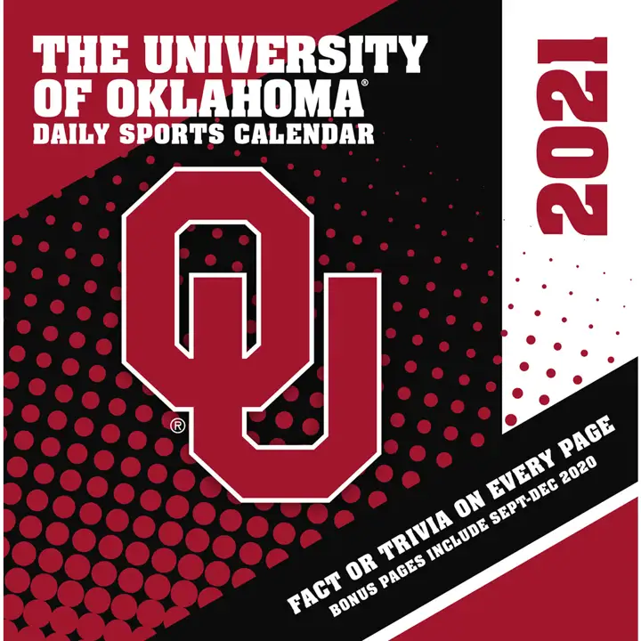 Calendrier de bureau Oklahoma Sooners 2021 AST