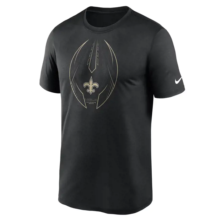 T-shirt icône légende NFL des Saints de la Nouvelle-Orléans 21 NOIR