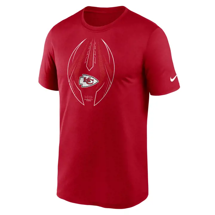 T-shirt Kansas City Chiefs NFL Icon Legend 21 ROUGE