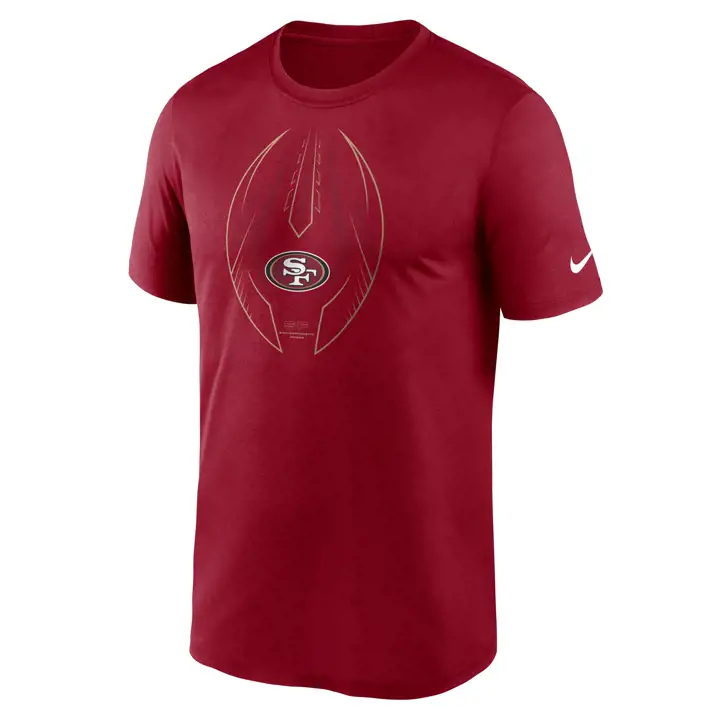 T-shirt de Légende Iconique NFL des 49ers de San Francisco 21 ROUGE