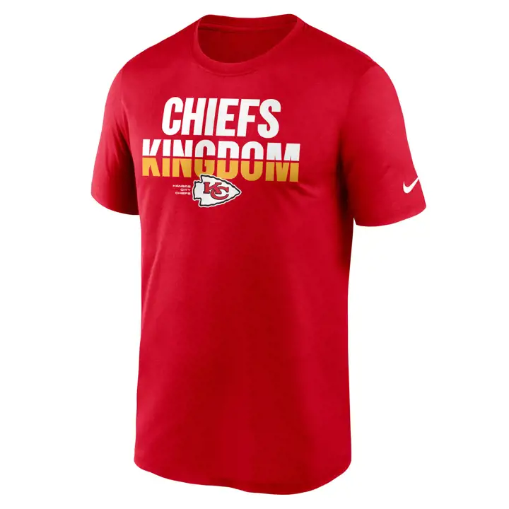 T-shirt Kansas City Chiefs NFL phrase locale 21 ROUGE