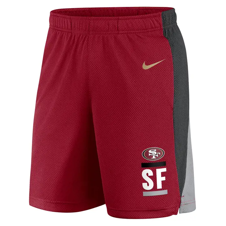 Short de survêtement NFL San Francisco 49ers Logo Core 21 ROUGE