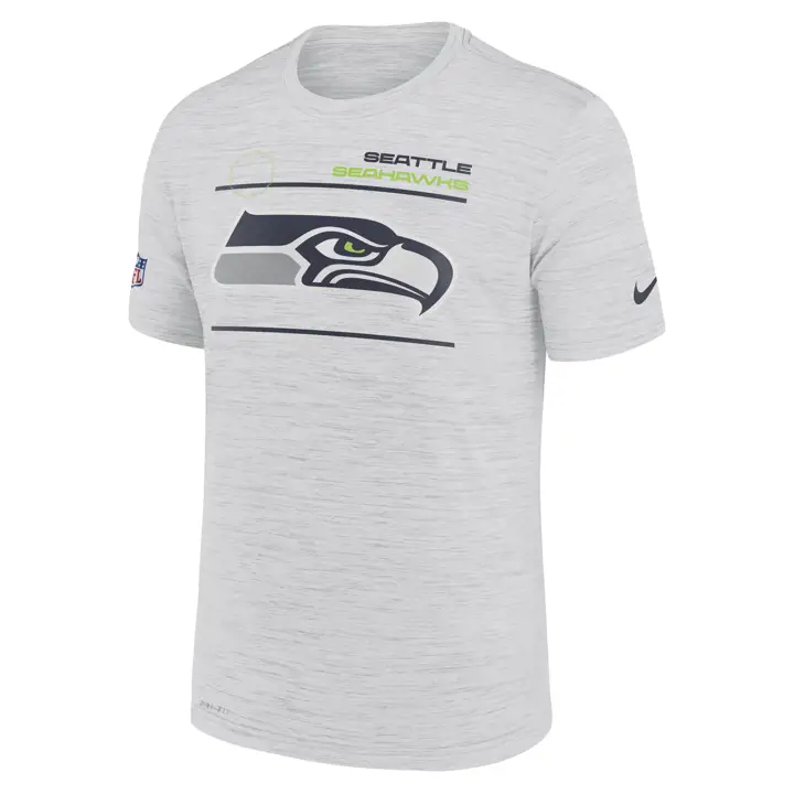 Seattle Seahawks NFL T-SHIRT VELOCITY SIDELINE 21 BLANC