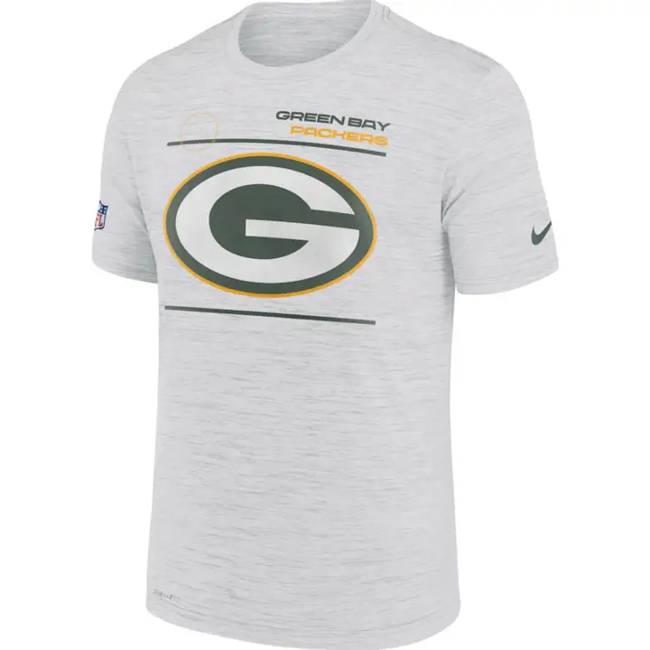T-SHIRT 21 NFL VELOCITY SIDELINE BLANC DES GREEN BAY PACKERS