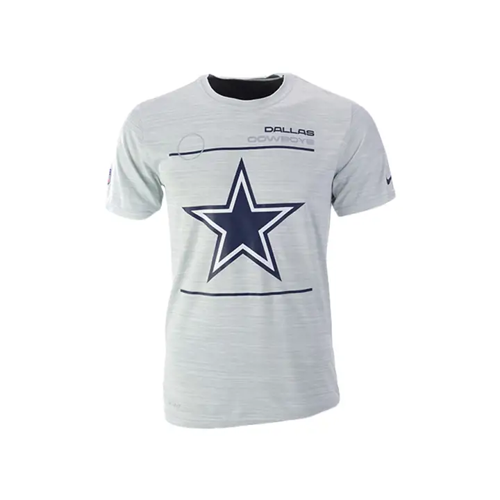 T-SHIRT 21 NFL VELOCITY SIDELINE DALLAS COWBOYS BLANC