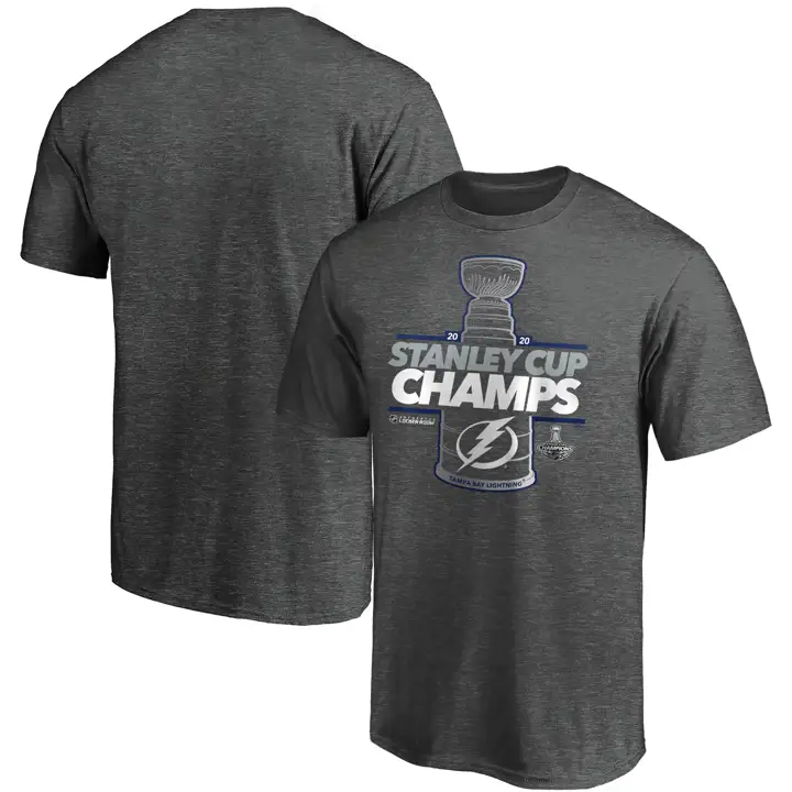 T-shirt Tampa Bay Lightning NHL Champions de la Coupe Stanley LR 20 CHA