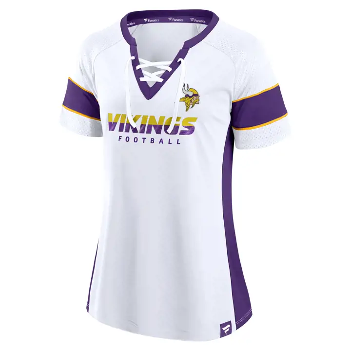 Maillot de mode Athena NFL pour femme Minnesota Vikings 21 WHT/P