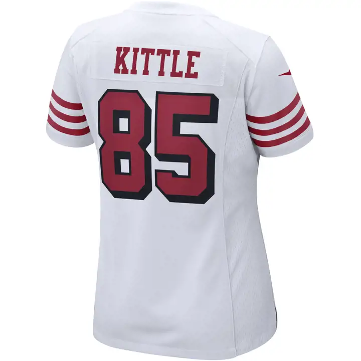 Maillot de match NFL pour femme San Francisco 49ers George Kittle TBD