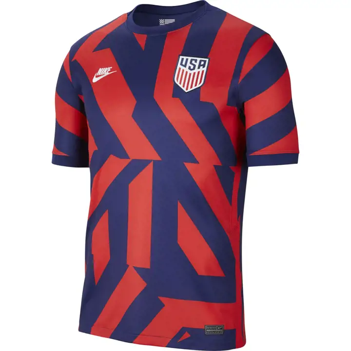 Maillot Stade Équipe Nationale USA Foot ROUGE/BLEU