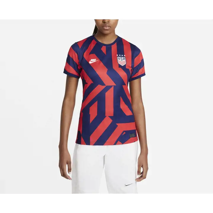 Maillot de Stade Rouge/Bleu Équipe Nationale Féminine de Soccer des États-Unis