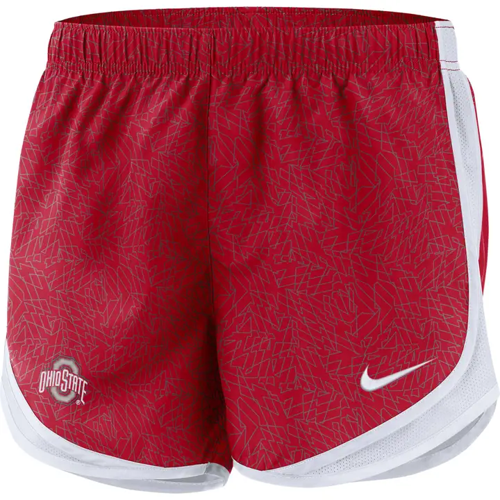 OHIO STATE BUCKEYES Short Tempo NCAA Femme 21 ROUGE