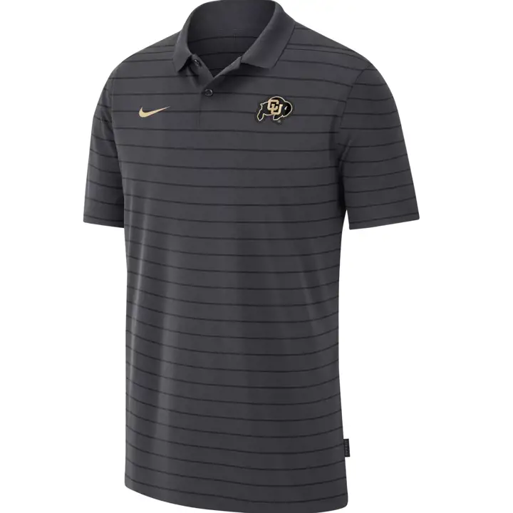 POLO ANTISUDATION EN MAILLE PIQUÉE NCAA COLORADO BUFFALOES 21 ANTHRACITE/G