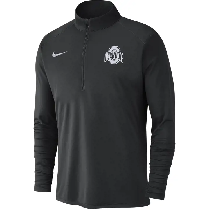 OHIO STATE BUCKEYES NCAA Pacer 1/4 Zip NOIR/ANTHRACITE