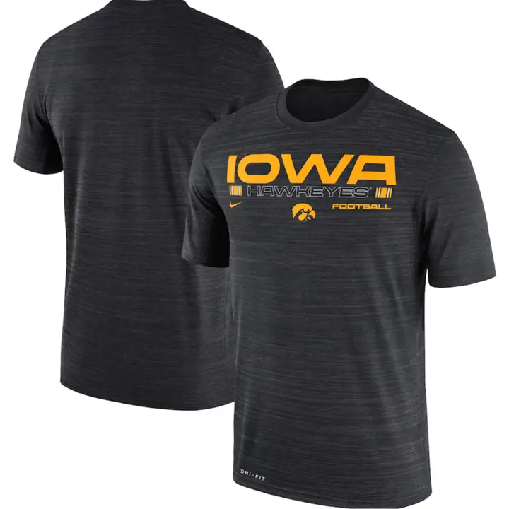 T-shirt Velocity Legend NCAA IOWA HAWKEYES 21 BLK