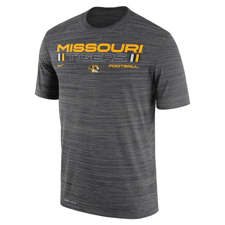 T-shirt Velocity Legend NCAA des Tigers du Missouri 21 ANTHRACITE