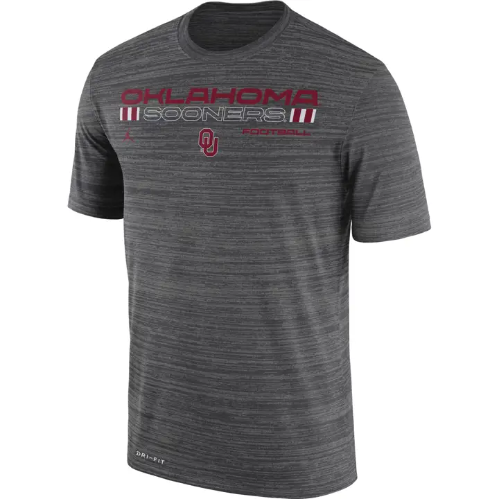 OKLAHOMA SOONERS T-shirt NCAA Legend Velocity 21 ANTHRACITE