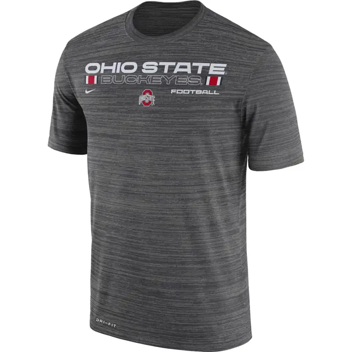 T-shirt Ohio State Buckeyes NCAA Legend Velocity 21 ANTHRACITE