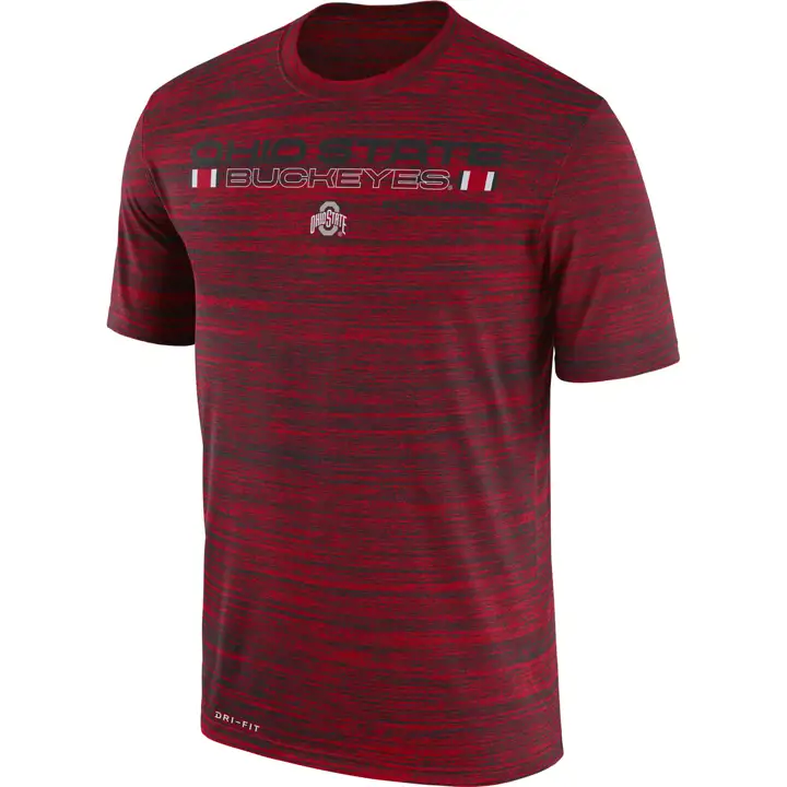 T-shirt Velocity Legend NCAA Buckeyes de l'Ohio State 21 ROUGE