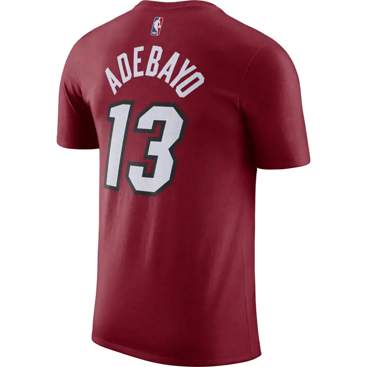 T-shirt Miami Heat NBA STATEMENT PLAYER Bam rouge