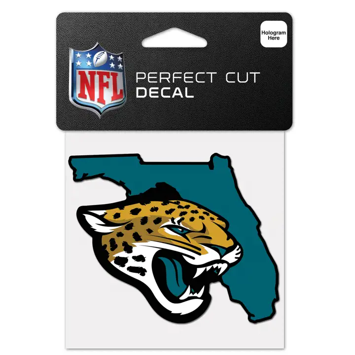 Jacksonville Jaguars Décalque Découpé 4x4 - Couleur ast