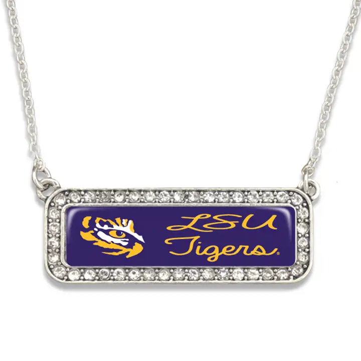 Collier Logo Carré L.S.U.