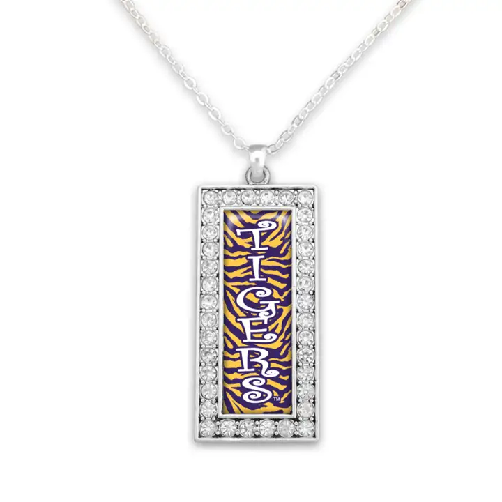 Collier Mascotte Carrée L.S.U.