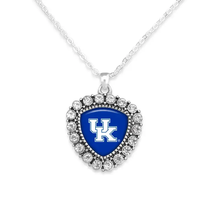 Collier pendantif Kentucky Wildcats Cœur