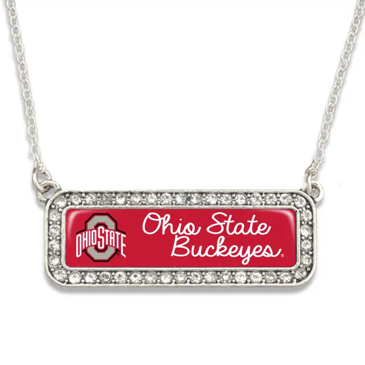 Collier à logo carré des Buckeyes d'Ohio State