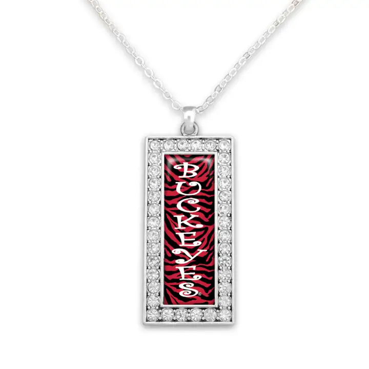 Collier mascotte carré des Buckeyes d'Ohio State