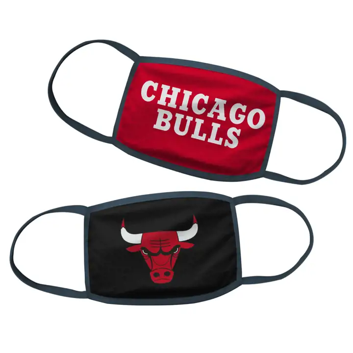 Masques pour enfants Chicago Bulls (lot de 2) ROUGE/NOIR