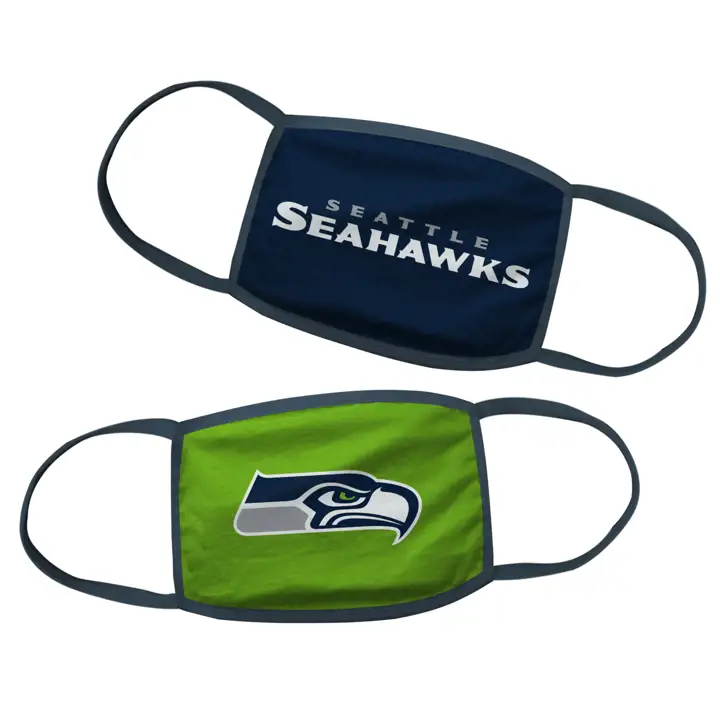 Masques pour enfants Seattle Seahawks (2 masques) BLEU MARINE/BLANC