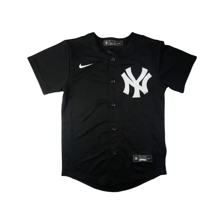 New York Yankees MLB Maillot vierge officiel pour jeunes BLK/WHT