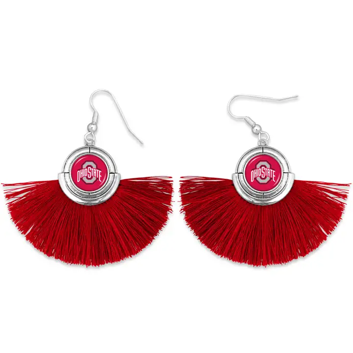 Boucles d'oreilles collection Ohio State Buckeyes sans attaches
