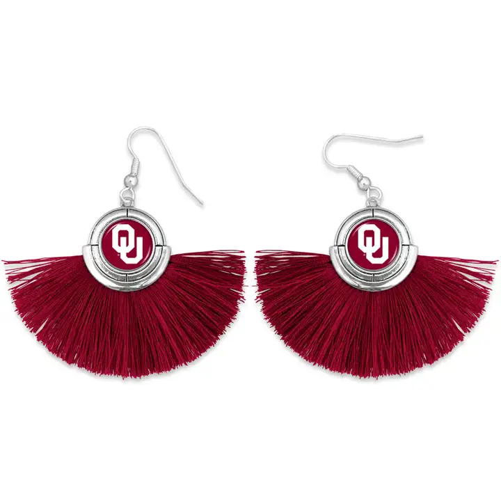 Boucles d'oreilles collection Oklahoma Sooners "No Strings Attached"