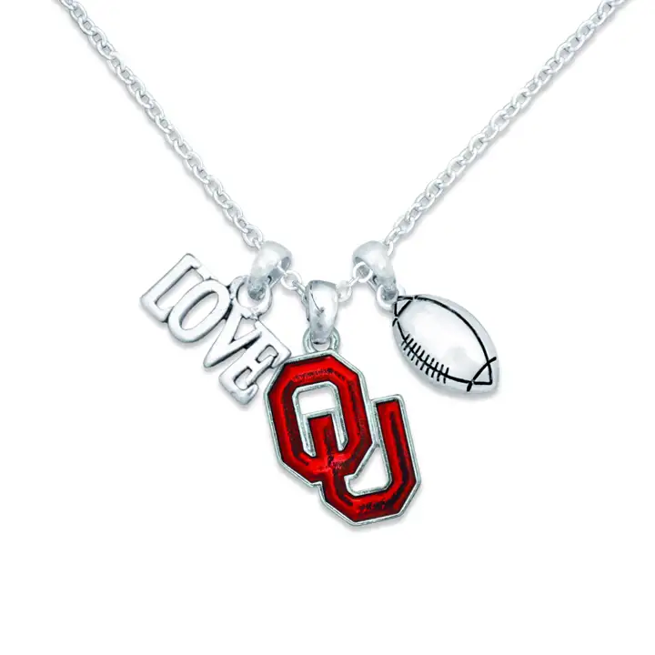 Collier Collection Touchdown Oklahoma Sooners arg/rouge