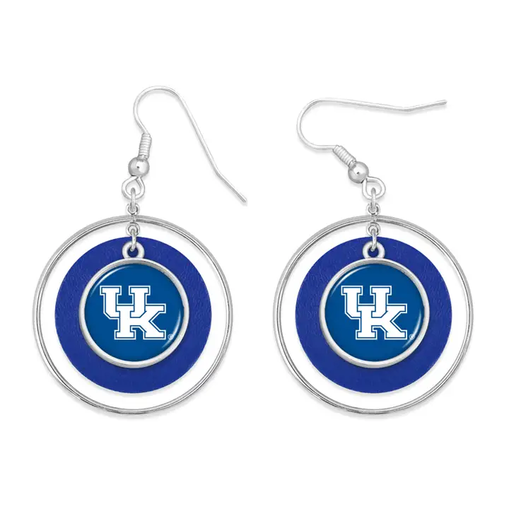 Kentucky Wildcats Les boucles d'oreilles The Lindy Collection arg/rouge